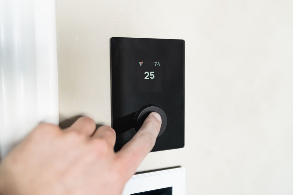 Smart thermostat adjustment for heating and cooling